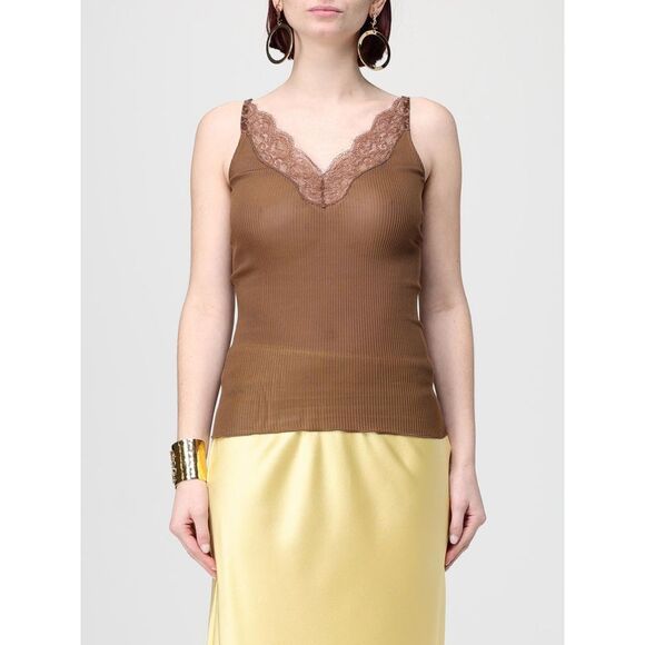 Saint Laurent Top Woman Brown